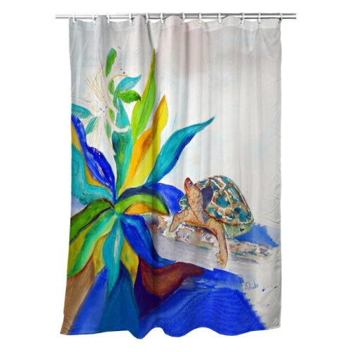 Turtle & Lily Shower Curtain