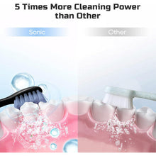 Ultrasonic electric toothbrush 2-piece set for adults with 8 brush heads, 3*3 adjustable modes, 2-minute smart timer, 1 charge can be used for 90 days