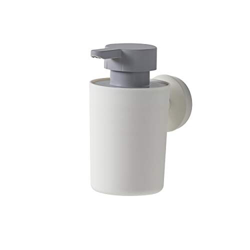 Urban Soap Dispenser, Stainless Steel, White, 6.8 x 12.3 x 10.5 cm