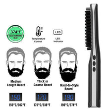 USB Wireless Mini Hair Comb Men's Quick Beard Brush Straightener Comb