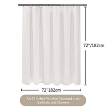 VANZAVANZU Shower Curtain for Bathroom with Metal Hooks Waffle Fabric Shower Curtain Heavy Duty Bath Curtain for Wet Room Bathtub Shower Stall,