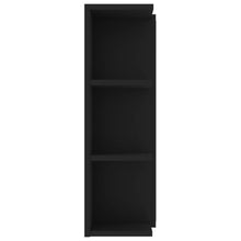 vidaXL Bathroom Mirror Cabinet Black Engineered Wood Storage Vanity Organiser