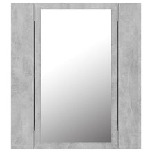 vidaXL LED Bathroom Mirror Cabinet Concrete Grey 40x12x45 cm Acrylic Mirror