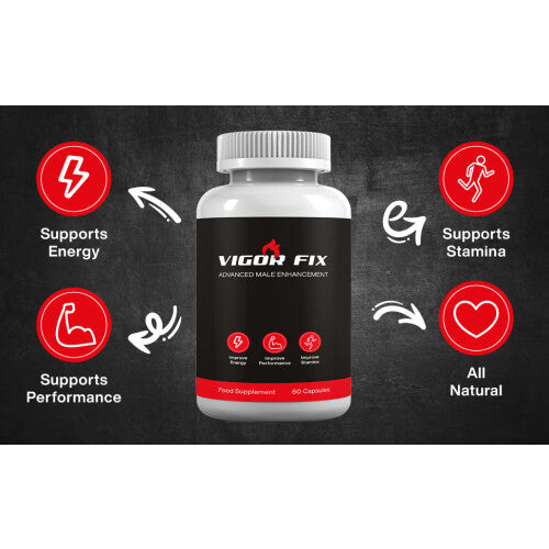 Vigor Fix Supports Performance Satmina and Energy 60 Capsules