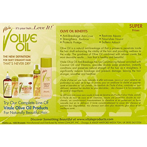 Vitale Olive Oil Relaxer Kit - Regular (1 application)