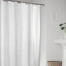 (W100xH180cm) White Shower Curtains Waterproof Thick Solid Bath Curtains For Bathroom Bathtub Large Wide Bathing Cover 12 Hooks