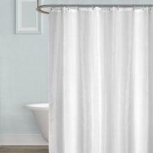 (W100xH180cm) White Shower Curtains Waterproof Thick Solid Bath Curtains For Bathroom Bathtub Large Wide Bathing Cover 12 Hooks