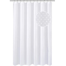 (W180 x L180) White Diamond Polyester Shower Curtain - All Sizes