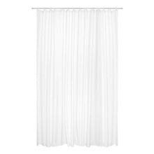 (W180xH200cm) Transparent Shower Curtain Waterproof Clear White Peva Bath Curtains Liner For Bathroom Mildew Home Hotel With Free Hooks