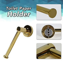 Wall Mounted Toilet Roll Holder and Towel Holder Toilet Paper Holder and Towel Ring Set - 2 Pcs Stainless Steel Bath Hardware Accessory for Bathroom