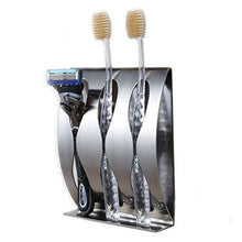 Wall Mounted Toothbrush Holder, Stainless Steel Razor Holder, Self Adhesive Shower Toothbrush Holder