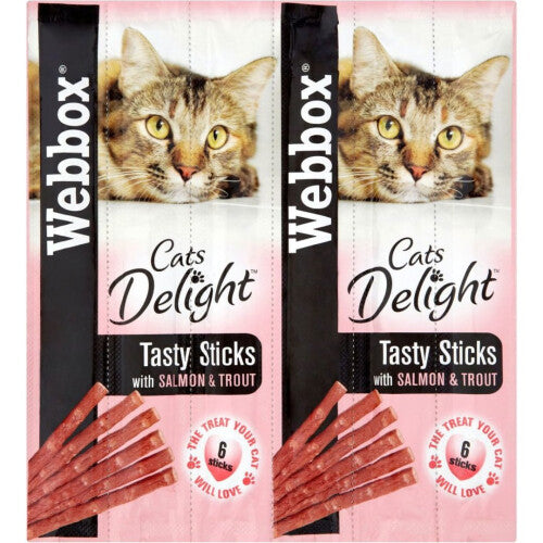 Webbox Cat Sticks Salmon & Trout 6stk