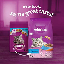 Whiskas 1+ Tuna 7kg Bag, Adult Cat Dry Food - Pack may vary