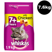 WHISKAS 7+ Complete Dry with Chicken 4x1.9kg