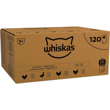 Whiskas 7+ Senior Poultry Selection in Jelly 120 Pouches, Senior Wet Cat Food, Megapack (120 x 85 g)