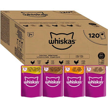 Whiskas 7+ Senior Poultry Selection in Jelly 120 Pouches, Senior Wet Cat Food, Megapack (120 x 85 g)