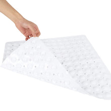 (White, 53 X 53 CM) Non Slip Shower Mat Anti Allergy Bath Mat Tub Mat