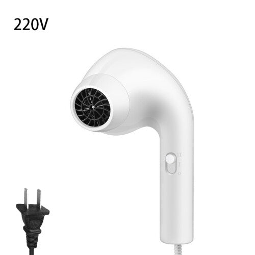 (White) Dryer Hair Earphones Appearance 2color Fashion Household Use Quickdrying 220v