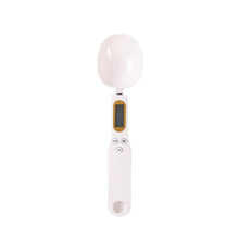 (White) Pet Food Scale Electronic High-precision Measuring Spoon Dog Cat Feeding Bowl Measuring Digital Display Spoon