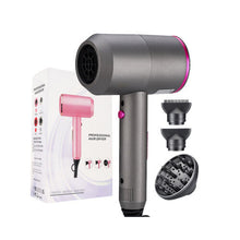 (White) Professional Hair Dryer 2000W Powerful AC Motor Quick Drying Ionic Hairdryer with 2 Speed 3 Heat Setting Cool Shot Button with 1 Diffus