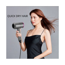 (White) Professional Hair Dryer 2000W Powerful AC Motor Quick Drying Ionic Hairdryer with 2 Speed 3 Heat Setting Cool Shot Button with 1 Diffus