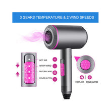 (White) Professional Hair Dryer 2000W Powerful AC Motor Quick Drying Ionic Hairdryer with 2 Speed 3 Heat Setting Cool Shot Button with 1 Diffus