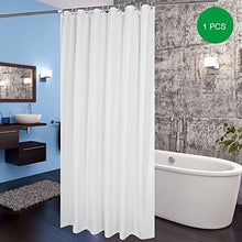 White Shower Curtains,Mould Proof and Mildew Resistant Extra Long Shower Curtain Liner 180 x 200cm Drop(72 x 78 Inch),100% Polyester