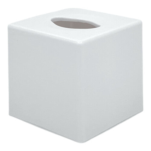 (White, Single) Tissue Box Holder Organiser Napkin Dispenser