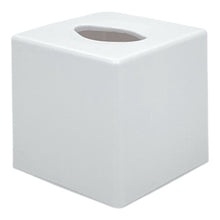 (White, Single) Tissue Box Holder Organiser Napkin Dispenser