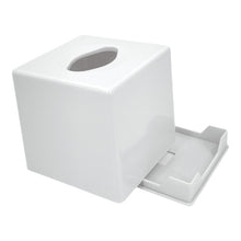 (White, Single) Tissue Box Holder Organiser Napkin Dispenser