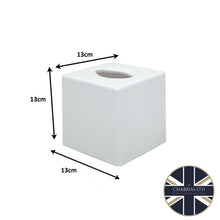 (White, Single) Tissue Box Holder Organiser Napkin Dispenser