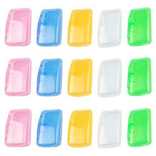 WIFUN 15 Pcs Travel Toothbrush Covers, Portable Toothbrush caps Toothbrush Protective Case for Home Outdoor Camping Hiking