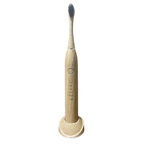 (Wireless Charging) Bamboo Electric Toothbrush Eco-friendly Intelligent Charcoal Toothbrush Nylon Bristles