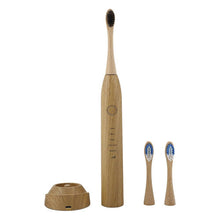 (Wireless Charging) Bamboo Electric Toothbrush Eco-friendly Intelligent Charcoal Toothbrush Nylon Bristles