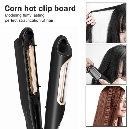 (with box) Corrugation Flat Automatic Hair Curly Iron Hair Waver Tongs