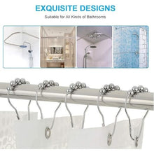 XL Shower Curtain，Waterproof Polyester Fabric Mildew-Resistant Anti-Bacterial Bathroom Shower Curtains，180*180CM