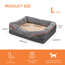 (XL(97x72x10cm)) Luxury Large Orthopedic Dog Bed Warm Washable Pet Sofa