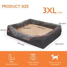 (XL(97x72x10cm)) Luxury Large Orthopedic Dog Bed Warm Washable Pet Sofa