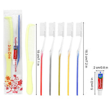 Xuezoioy Travel Toothbrushes Kit 25 Pack Individually Wrapped Disposab