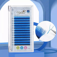 Yelix Colored Lashes Y BLue Yy Shape Eyelash Extensions 0.05 B/C/CC/D