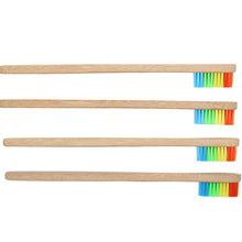 Youngshion Naturable Biodegradable Charcoal Bamboo Toothbrushes Eco-Friendly Tongue Cleaner with Soft Multi-Colour Bristles Pack of 10