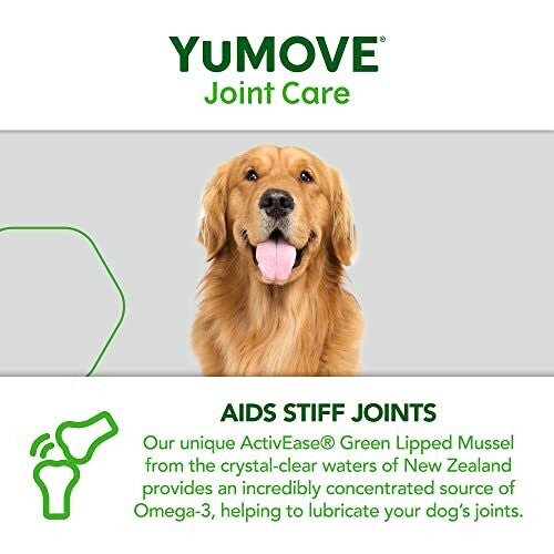 YuMOVE Adult Dog | Joint Supplement for Adult Dogs, with Glucosamine, Chondroitin, Green Lipped Mussel | Aged 6 to 8 | 300 Tablets